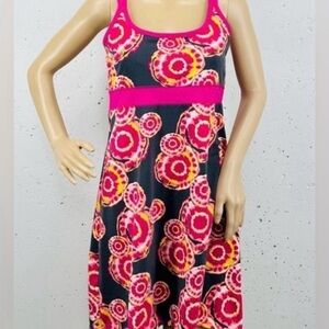 SOYBU Size Medium Pink Gray Athletic Sun Dress